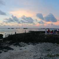 Amazing sunset on Ly Son island