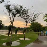Cyberjaya lakeside sunset and after rain