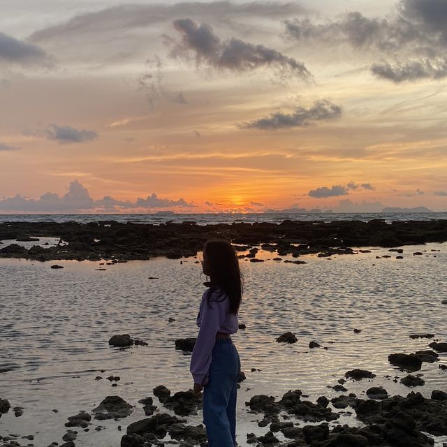 Sun set at Lanta island 🏝️🌤️🌊