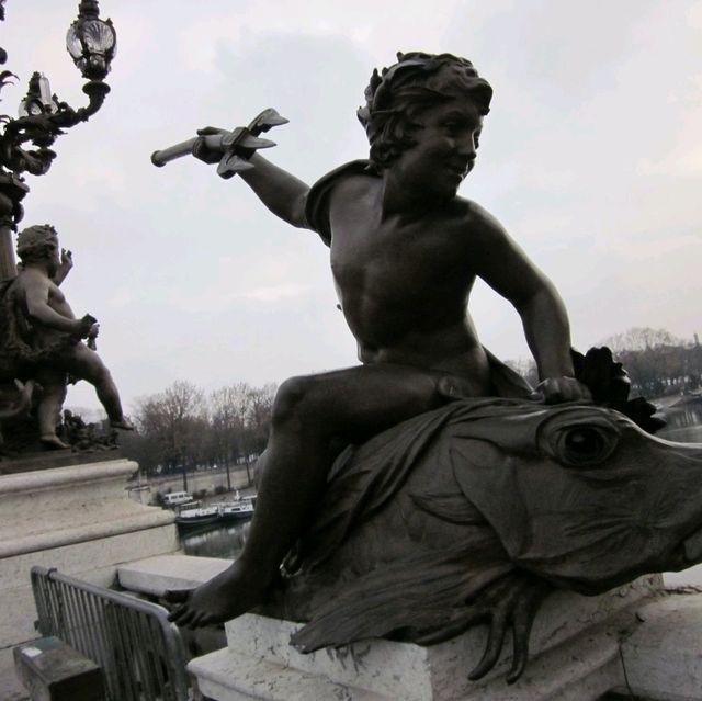 Beautiful Pont Alexandre III Bridge in Paris