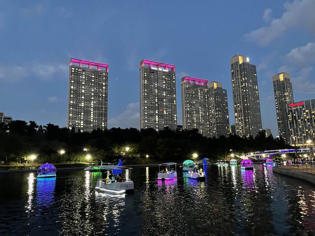 겨울 낭만 데이트코스 송도 센트럴파크문보트🌙