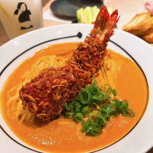 紅磡黃埔搵食@潮聖人氣虎蝦濃湯麵