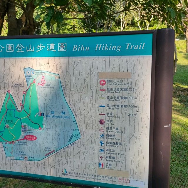 幽靜的碧湖登山步道