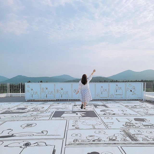 귀여운 스누피들과 사진찍을수 있는 힐링 장소 스누피가든🌈