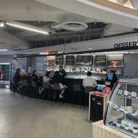 Grocery shopping + dining section at FairPric