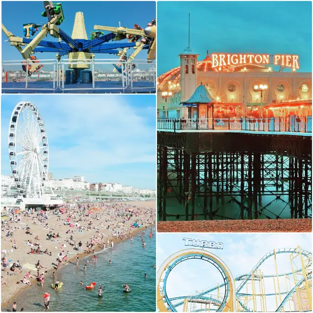 Beachfront day at Brighton Pier, England 🇬🇧