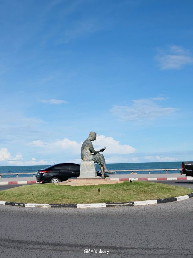 เที่ยวหาดชลาทัศน์ยามเย็นบรรยากาศดีมาก 🌊