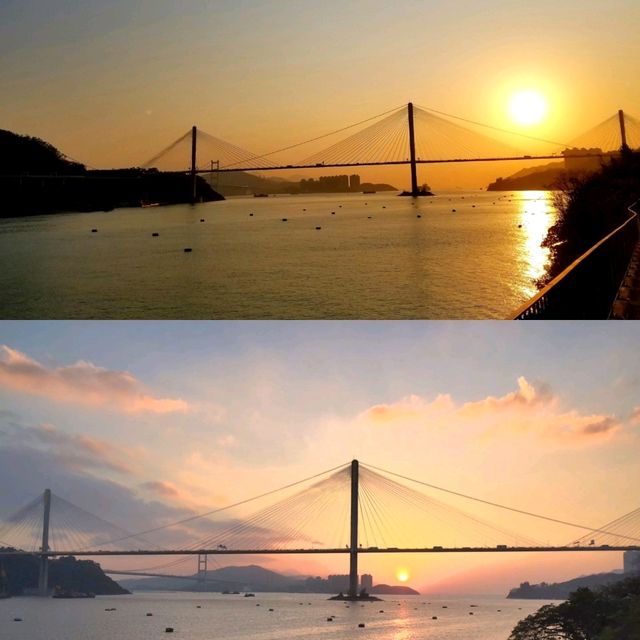 青馬大橋的日與黃昏♥超美景色❤