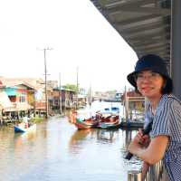 นั่งเรือ ไหว้พระ นั่งชิลล์คาเฟ่ คลองอ้อมนนท์