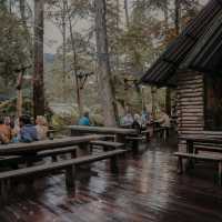DOCKING AT A COFFEE PLACE QUITE FAR FROM THE CITY CENTER OF BANDUNG,