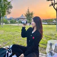 노을지는 한강 데이트