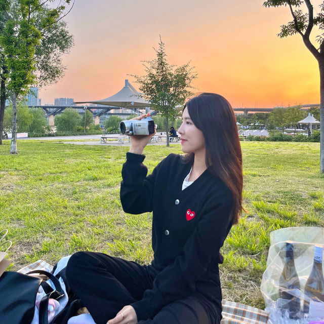 노을지는 한강 데이트