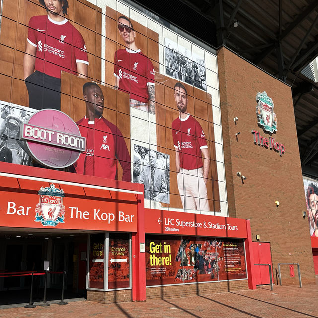 Iconic football stadium in Liverpool
