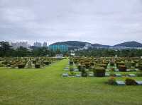 The visit to UN Memorial Cemetery in Busan