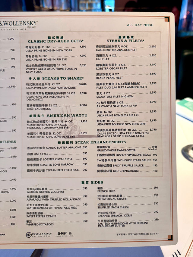 股神巴菲特最愛牛排餐廳 「Smith & Wollensky」