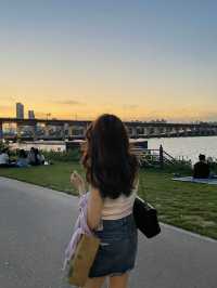 🇰🇷 最適合野餐的首爾漢江公園 🍘 日落美景 🌅