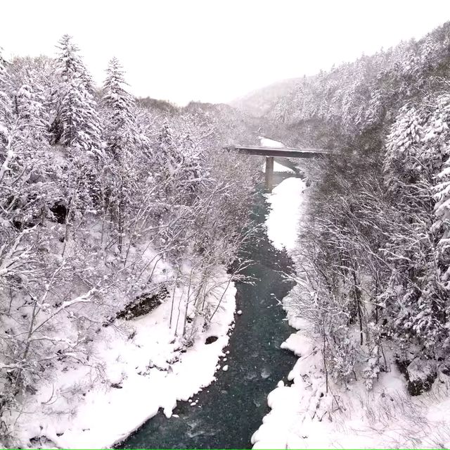 美瑛景點/冬季必訪夢幻絕美景色 #白鬚瀑布(白ひげの滝)