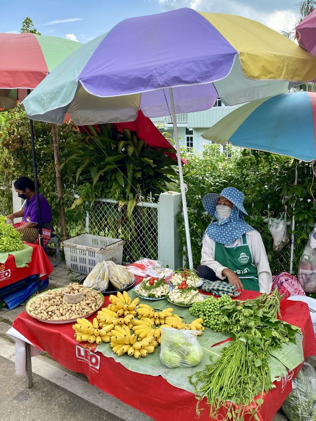 เป็นถนนคนเดินเล็กๆ🥬อุดหนุนชาวบ้านอย่างแท้จริง