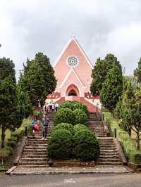 โบสถ์สีชมพูเมืองดาลัด Domaine De Marie Church