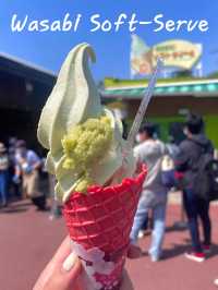 ไอศครีมซอร์ฟเสิร์ฟวาซาบิ จ.นากาโนะ