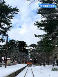 青森景點|搭冬季限定津輕鐵道暖爐列車（ストープ列車）到東北賞雪