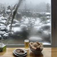 北海道豐平峽♨️雪中泡湯賞楓