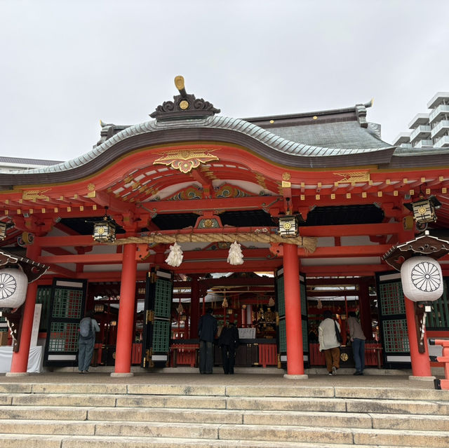 ⛩️神戶 生田神社 繪馬是愛心❤️跟熊熊🐻造型 超卡哇伊