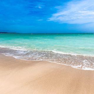 【久米島】日本百大海岸！綿延不絕的白色沙灘閃耀海灘