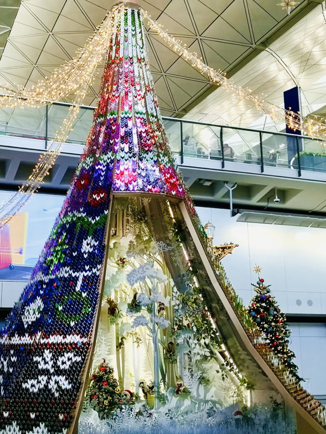 香港國際機場-香港最閃令令的幻彩聖誕樹