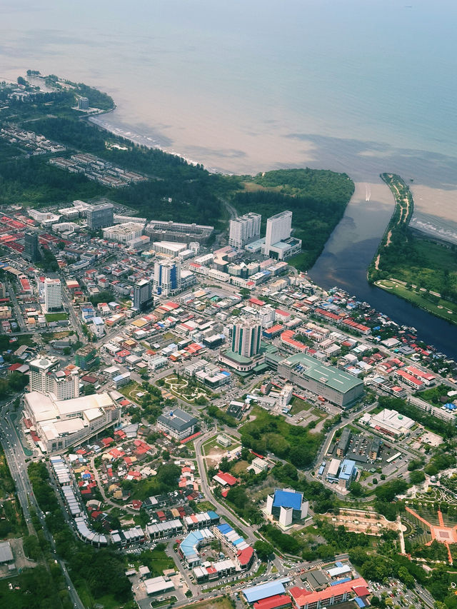 Miri from Above: A City of Heritage & Progress!