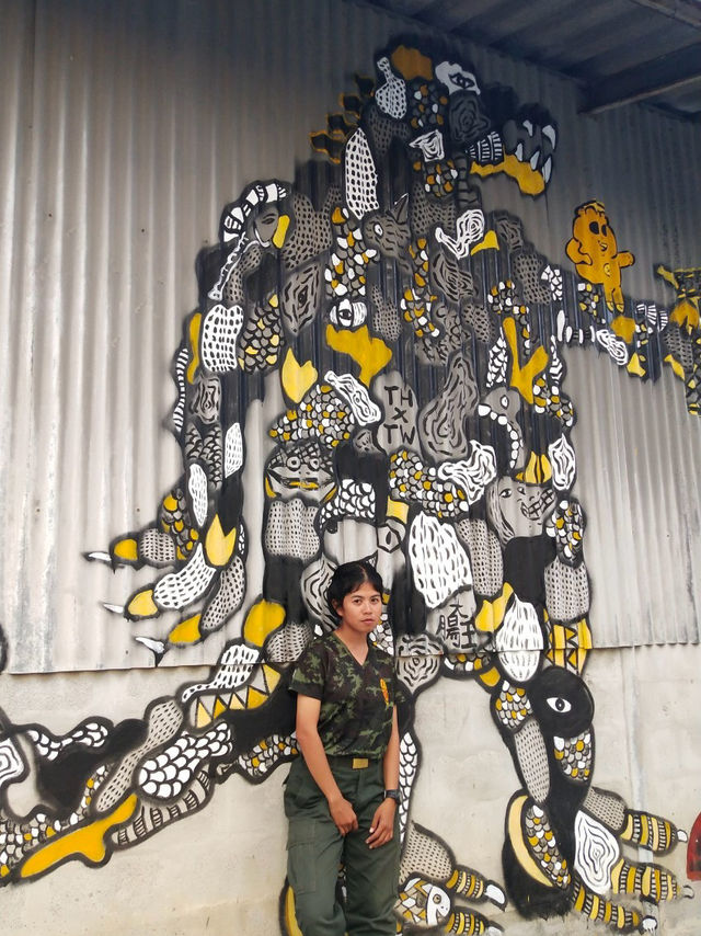 จิตรกรรมฝาผนังบ้านโป่ง 🖌️