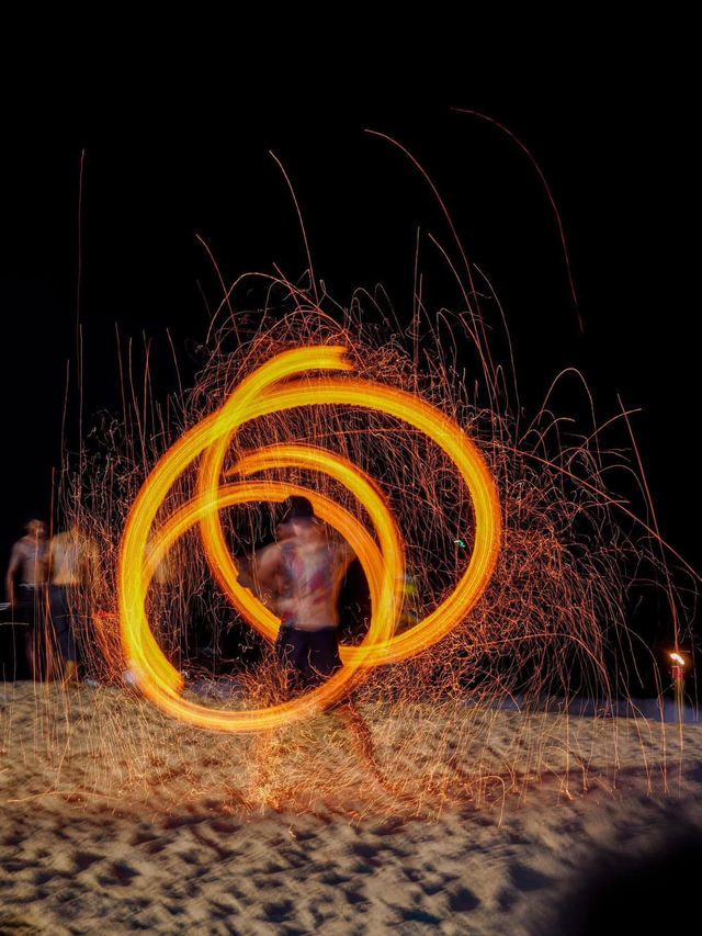 Spectacular Fire Spinning Show Koh Chang