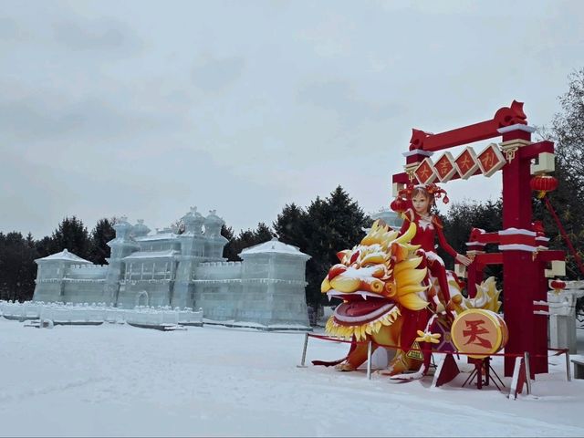 겨울왕국이 된 창춘 세계조소원