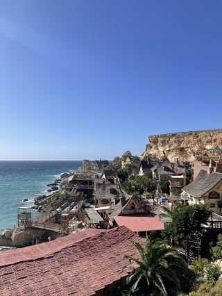 Like a fairy tale village, Malta's Popeye Village
