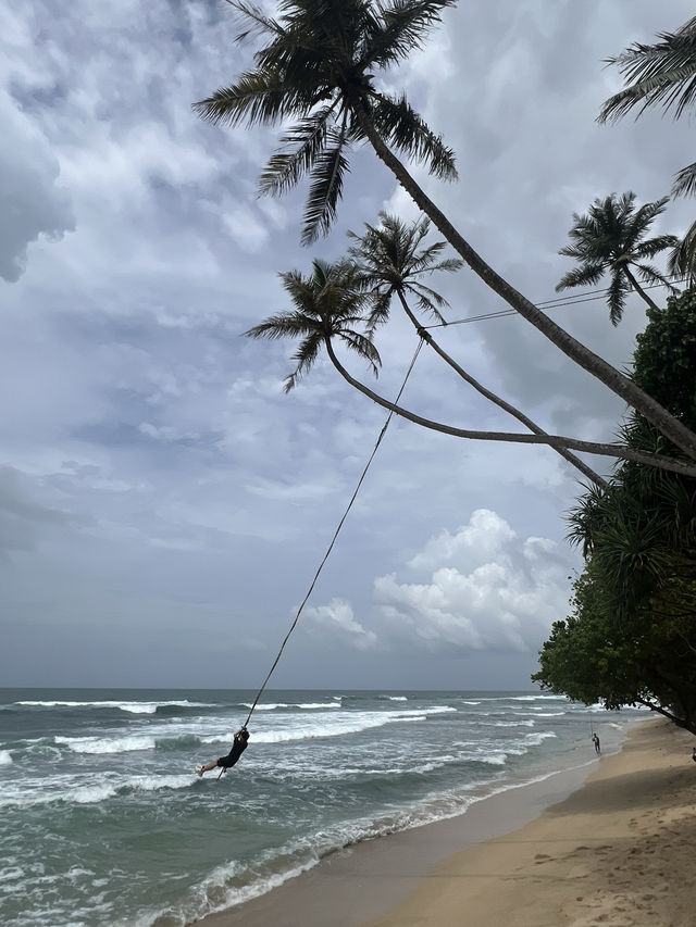 🌊斯里蘭卡海邊蕩鞦韆｜最療癒的天空飛躍🌴