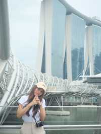The Helix Bridge สะพานเหล็ก DNA สิงคโปร์