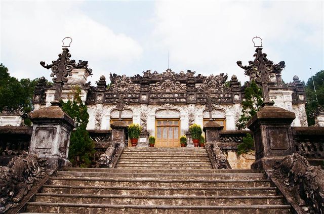 The Royal Mausoleum of Khai Dinh in Sparkling Gold