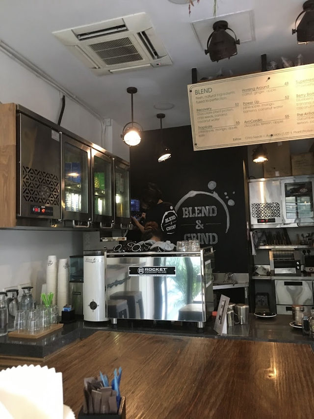 Blend & Grind Mid-Levels, Healthy Sips and Chill Vibes Above Central