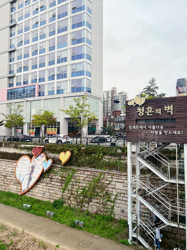 청계천를 둘러보니 다양하네요