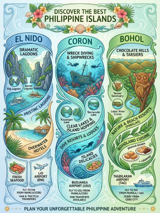🏝️ 你意想不到的菲律賓之旅：巴拉望雙子星 vs. 薄荷島奇觀