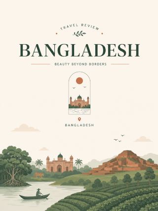  🌿🕌🌊 BANGLADESH 🇧🇩 ใช้ 5 สถานที่หลัก:

1. 🕌 Lalbagh Fort | Dhaka — ป้อมเก่าแก่สมัยโมกุลกลางกรุงธากา โดดเด่นด้วยอาคารสีชมพูแดงและสวนสวย
2. 🐅 Sundarbans — ผืนป่าชายเลนขนาดใหญ่และแหล่งธรรมชาติสำคัญ เหมาะกับการล่องเรือชมระบบนิเวศ
3. 🌊 Cox’s Bazar — เมืองชายทะเลชื่อดังของประเทศ มีแนวหาดทรายทอดยาวและบรรยากาศริมอ่าวเบงกอล
4. 🛕 Somapura Mahavihara | Paharpur — ซากมหาวิหารพุทธโบราณและแหล่งมรดกโลก โดดเด่นด้วยสถาปัตยกรรมอิฐ
5. 🍃 Srimangal Tea Gardens — ดินแดนไร่ชาสีเขียว บรรยากาศสงบ เหมาะกับสายธรรมชาติและถ่ายภาพ

🍛 อาหารน่าลอง: Kacchi Biryani, Bhuna Khichuri, Hilsa Curry, Fuchka และ Mishti Doi

🎁 ของฝาก: ผ้า Jamdani, ชาท้องถิ่น, งานปัก Nakshi Kantha, งานจักสาน และผลิตภัณฑ์หัตถกรรม
