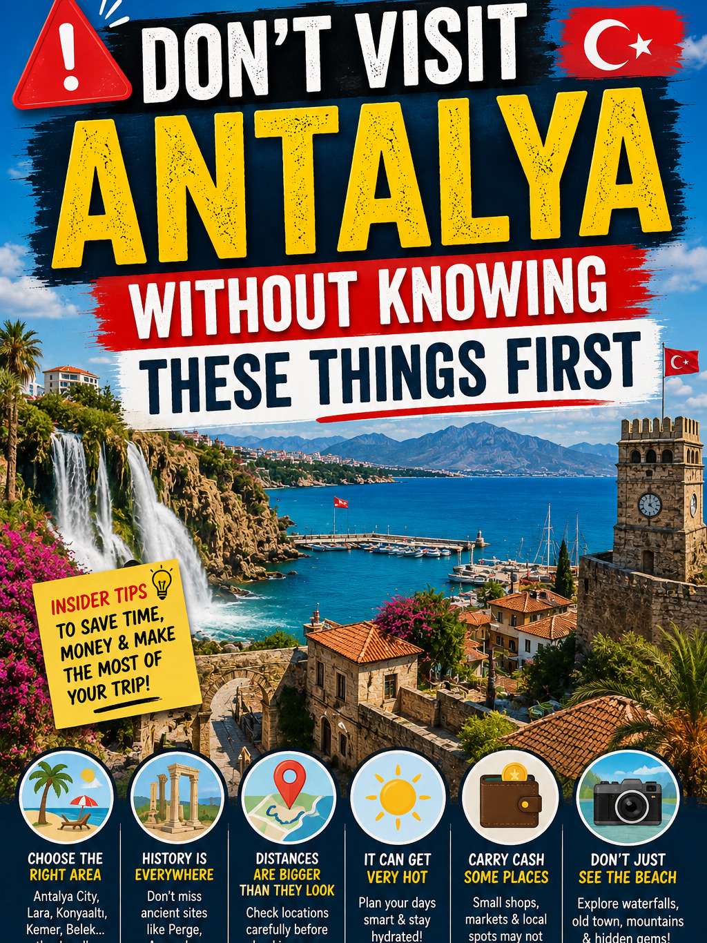🚨🇹🇷 DON’T VISIT ANTALYA WITHOUT KNOWING THESE THINGS FIRST