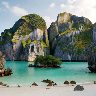 🏝️ A Morning Among Limestone Cliffs