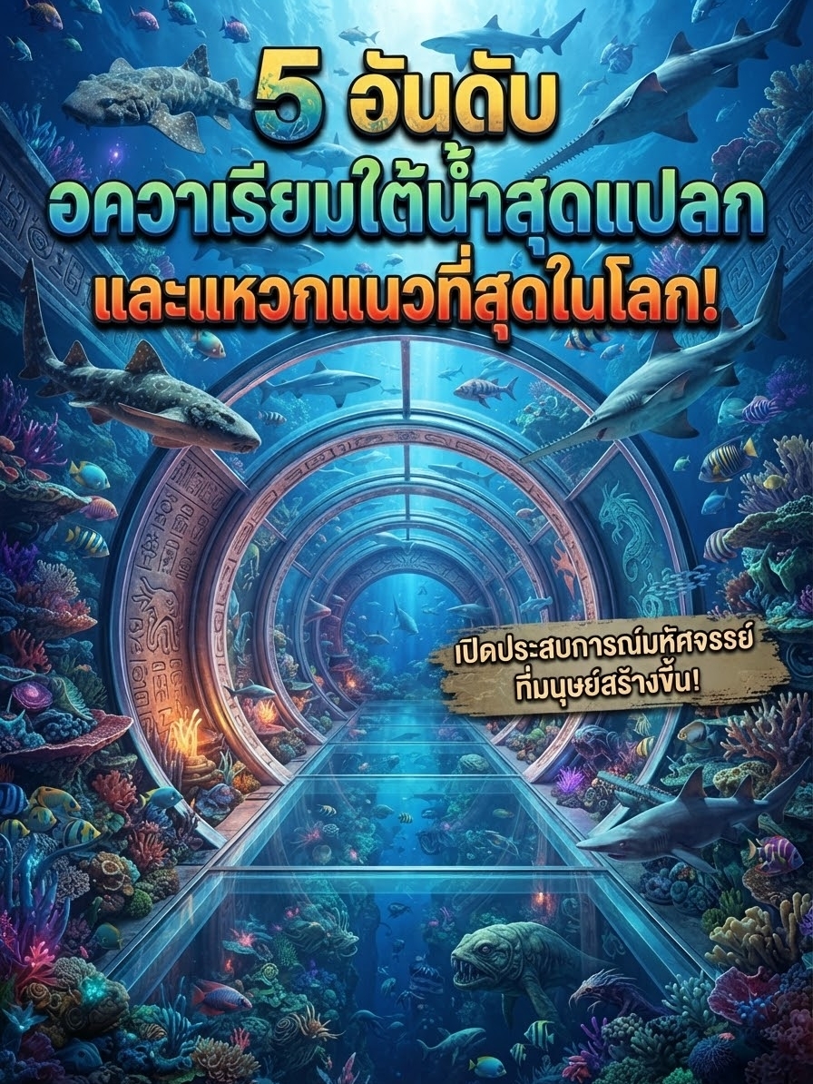 5 อันดับอควาเรียมใต้น้ำสุดแปลกและแหวกแนวที่สุดในโลก!