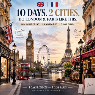🛍️ 10-Day Ultimate Shopping Spree: London & Paris Edition 🇬🇧🇫🇷