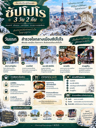 札幌3日2夜 — 玩盡景點、食勻美食、買到盡興,回程前留下美好回憶。