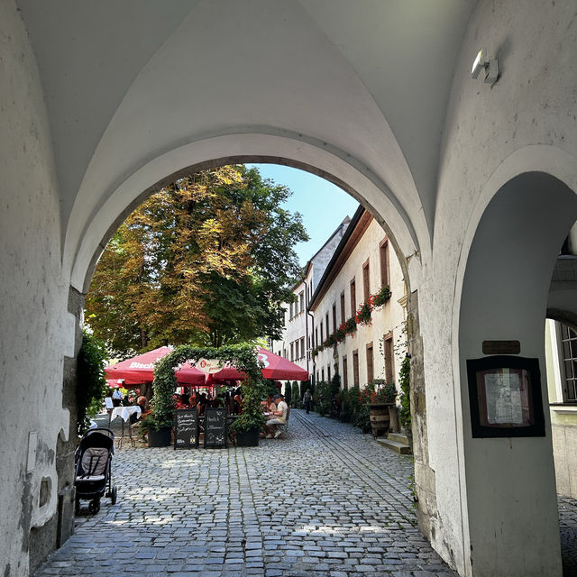 Captivating medieval Regensburg, soaked in pastel light