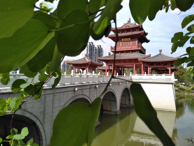 臨桂山水公園的風雨橋