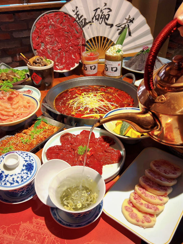 The treasure is the must-try traditional Chengdu hotpot in the zoo.