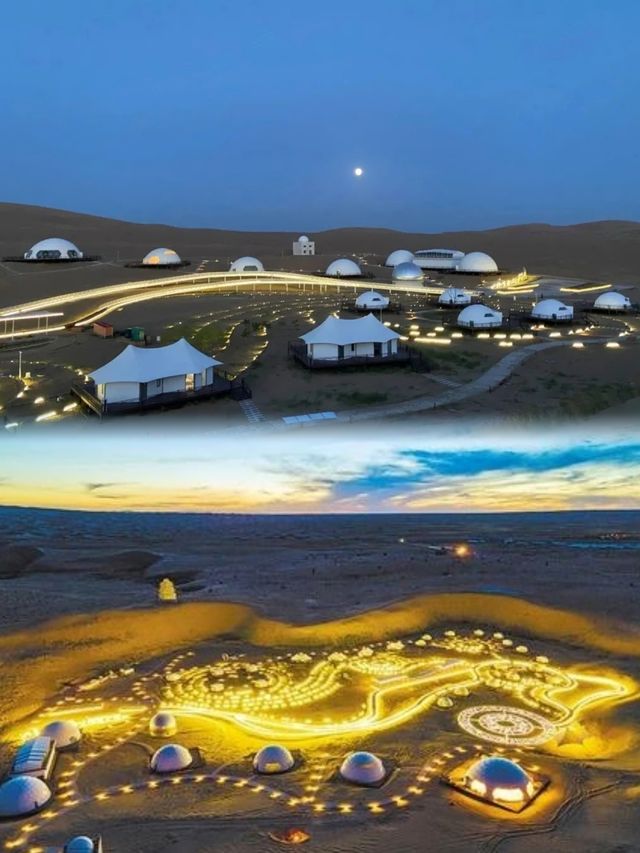 摘星小鎮、沙漠雕塑……蘇武沙漠大景區有浩瀚與神秘！
